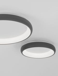 Plafonnier Albi gris, Ø 61 cm
