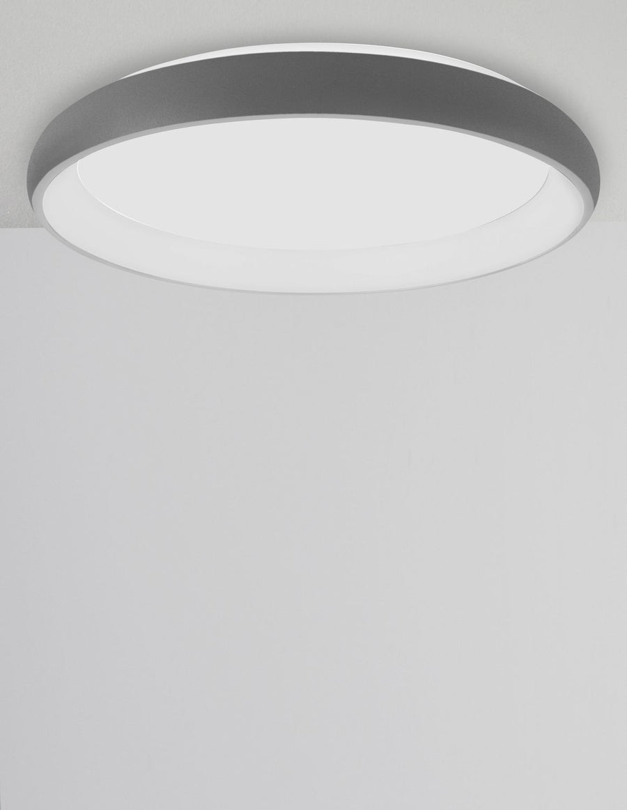 Plafonnier Albi gris, Ø 61 cm