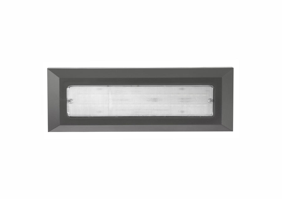 Vue rapprochée du boîtier gris et du diffuseur en verre rainuré.