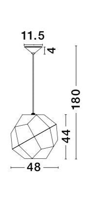 Suspension Foggia dorée (82148748)