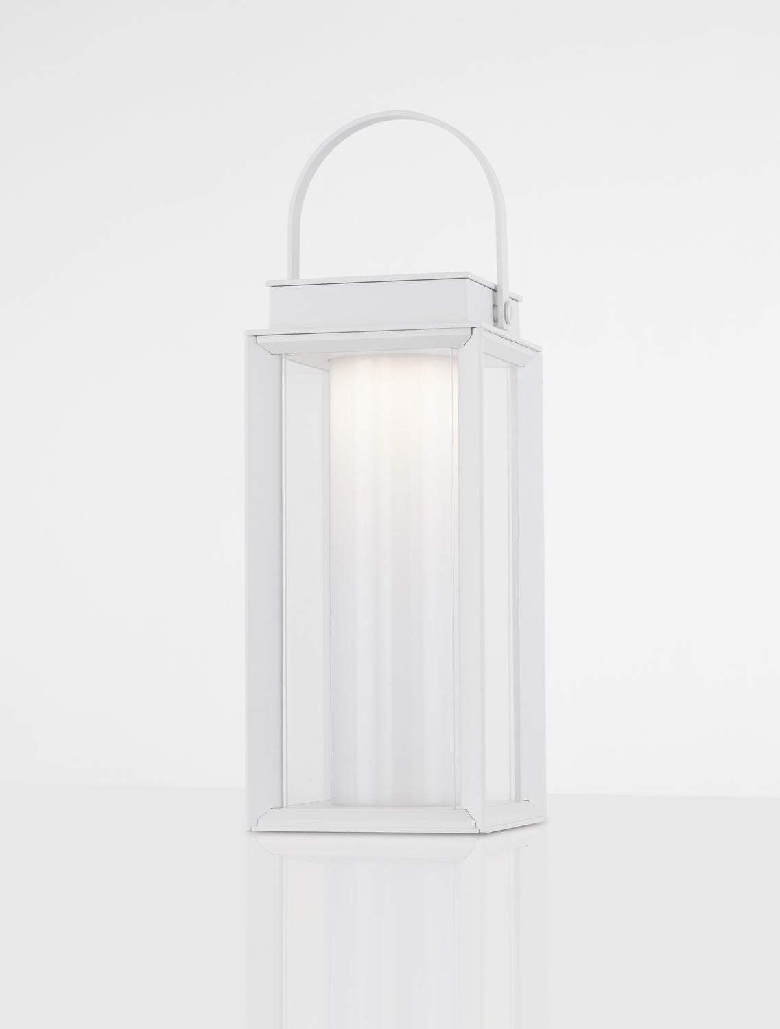 Lampadaire extérieur Verhal blanc, verre