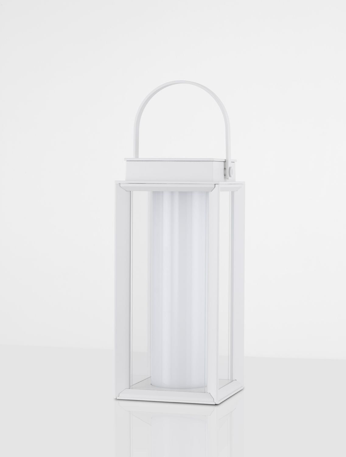 Lampadaire extérieur Verhal blanc, verre