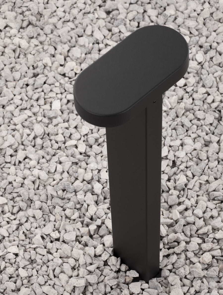 Borne extérieure Ofir noire, H 50 cm