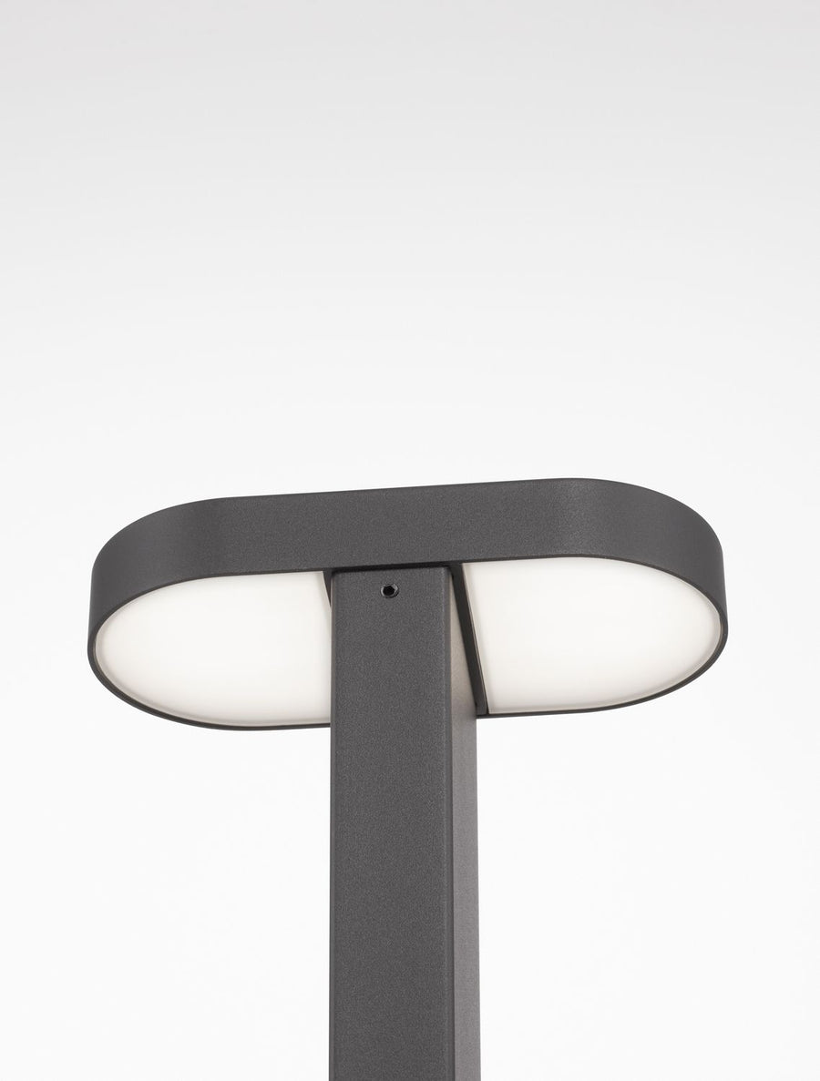 Borne extérieure Ofir noire, H 75 cm