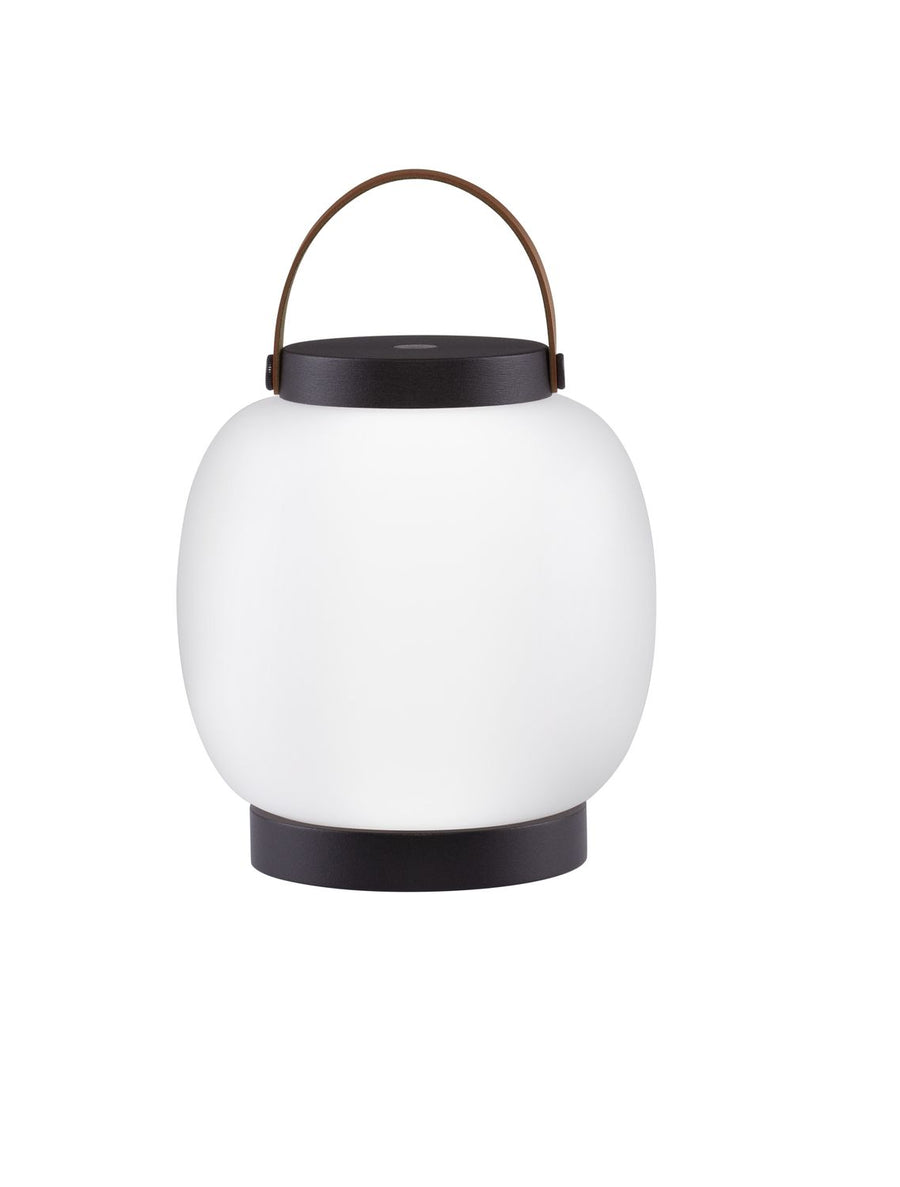 Lampadaire extérieur Jigra noir, H 22,8 cm
