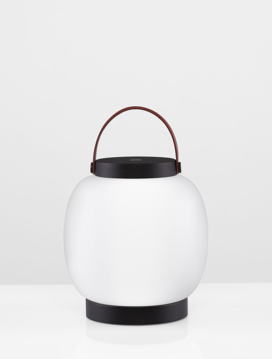 Lampadaire extérieur Jigra noir, H 22,8 cm