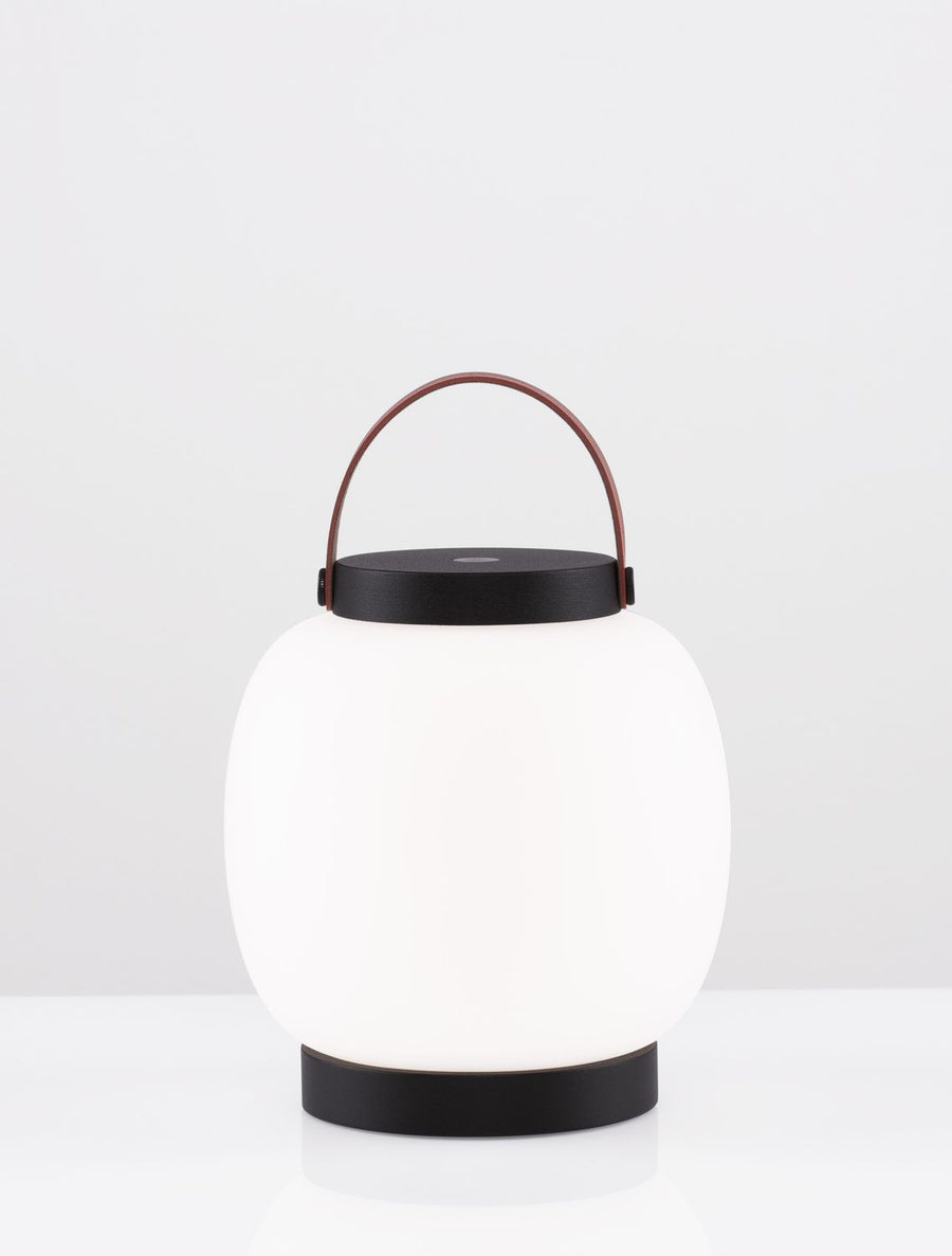 Lampadaire extérieur Jigra noir, H 22,8 cm