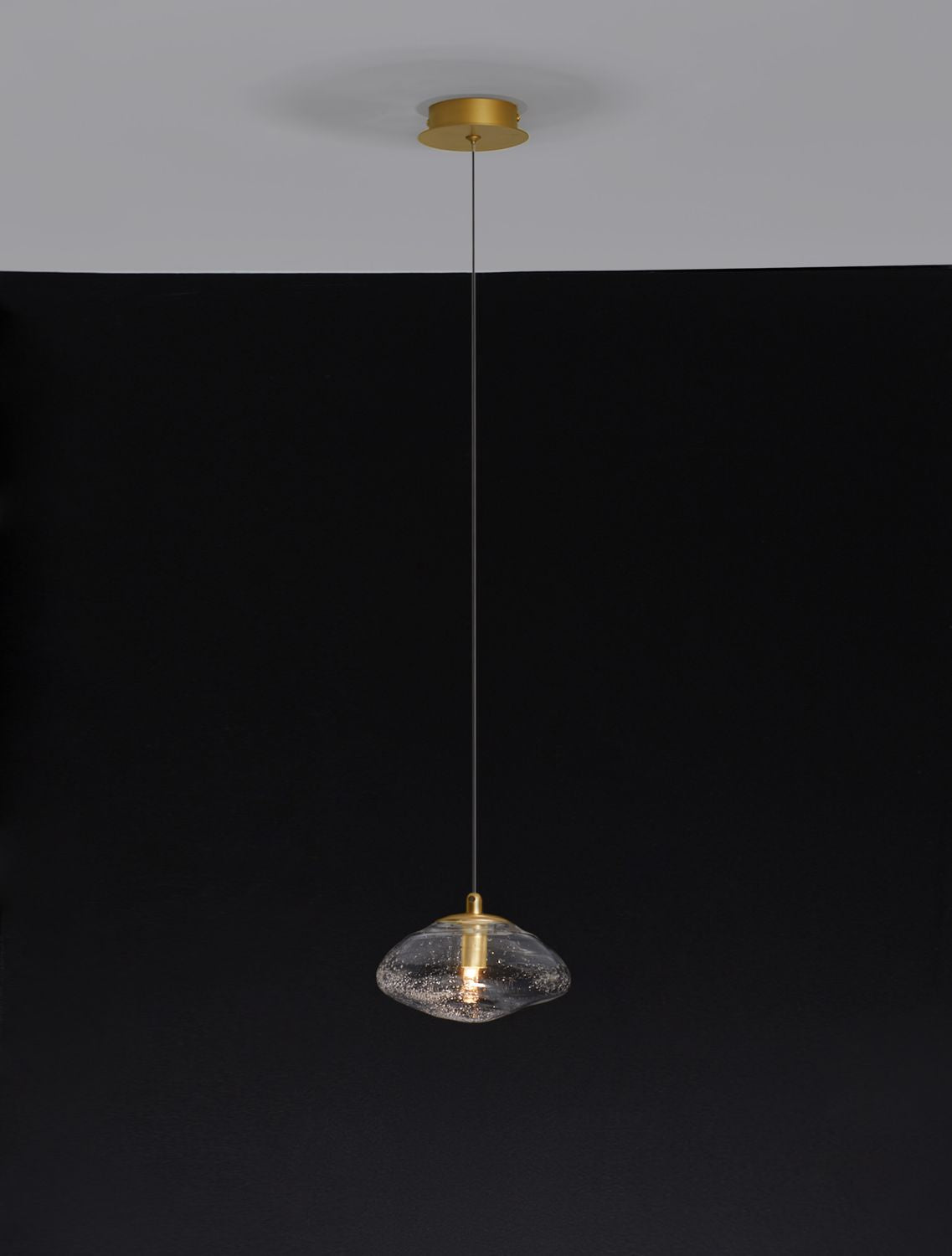 Suspension King dorée, verre (9006045)