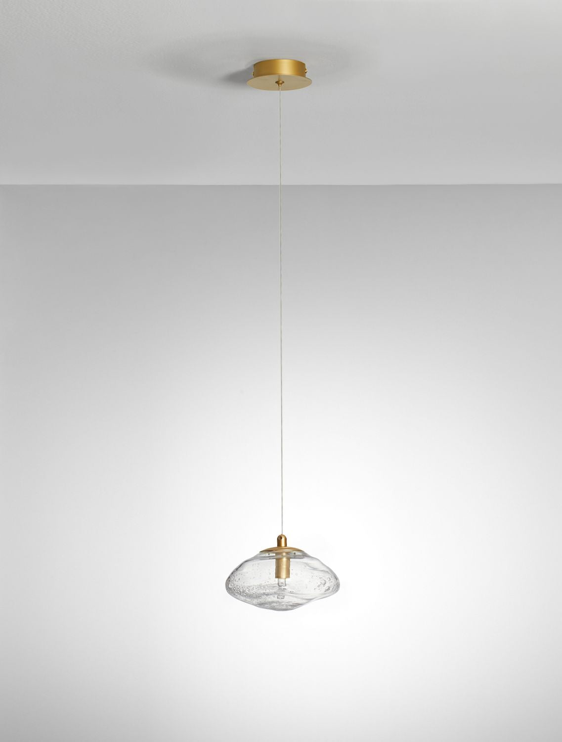 Suspension King dorée, verre (9006045)