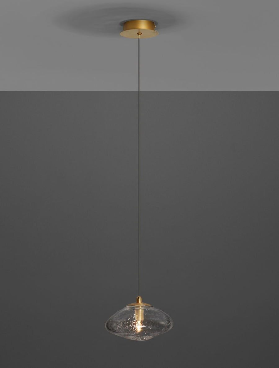 Suspension King dorée, verre (9006045)