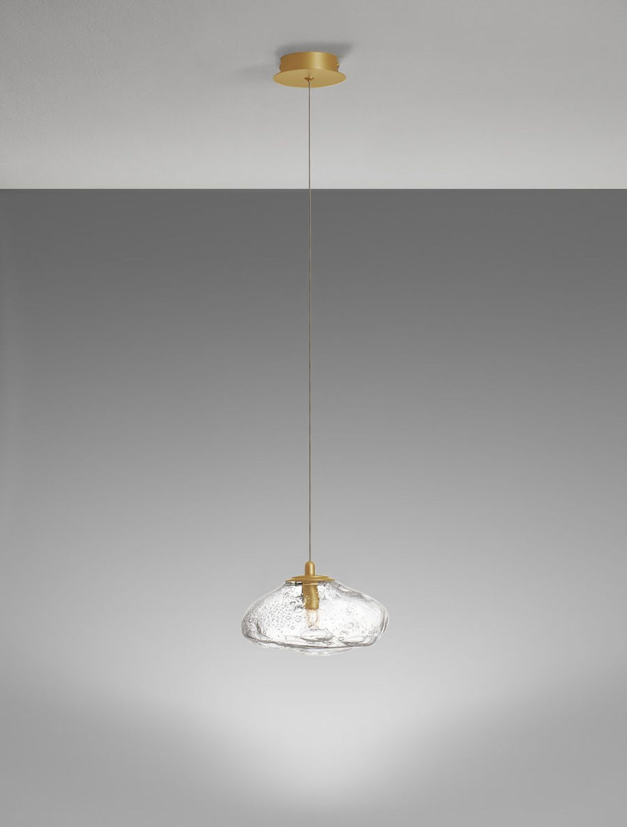 Suspension King dorée, verre (9006046)