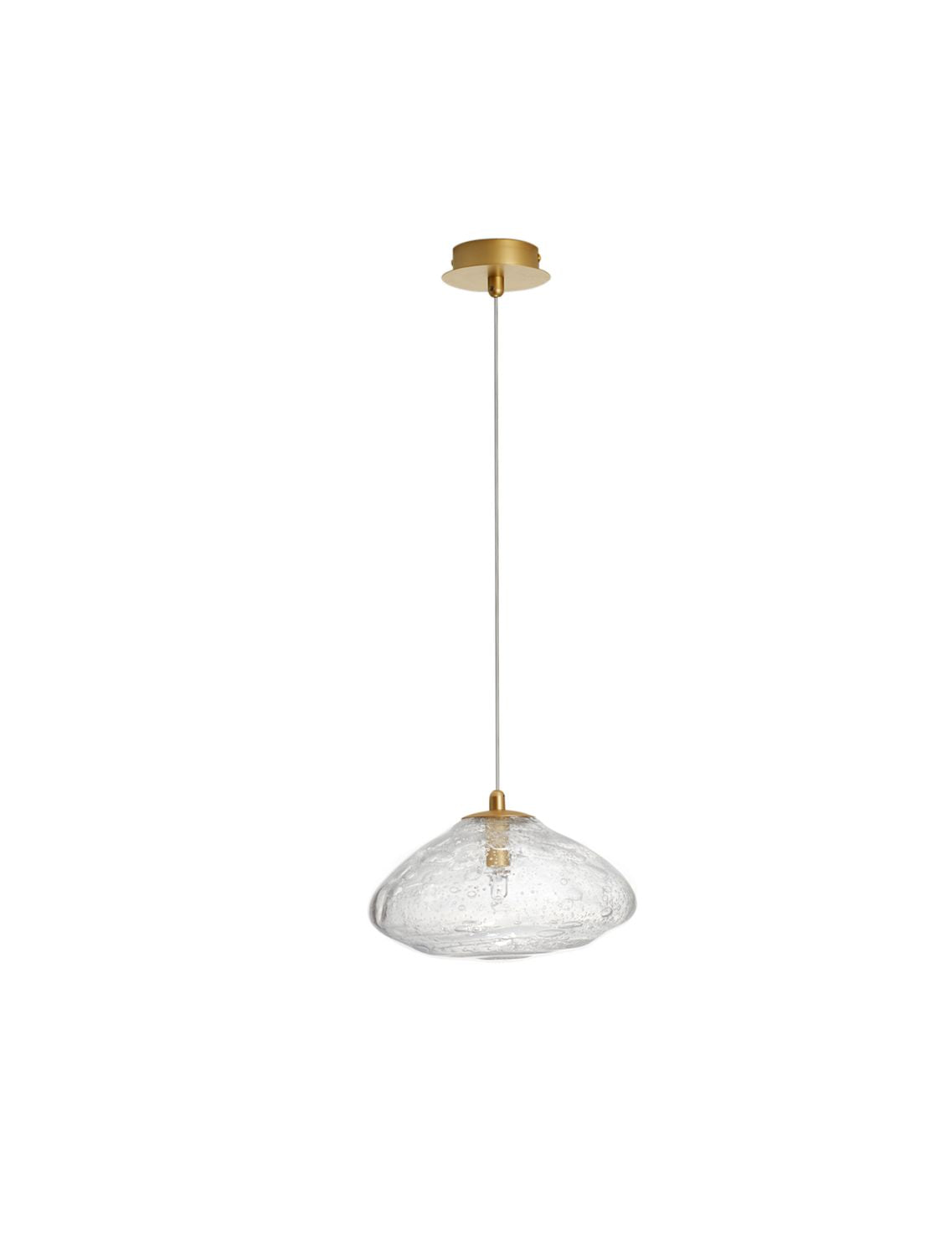 Suspension King dorée, verre (9006047)