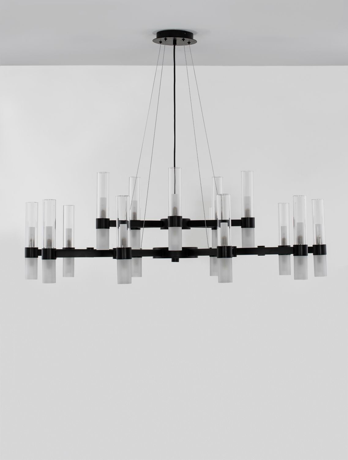 Suspension Century noire, verre