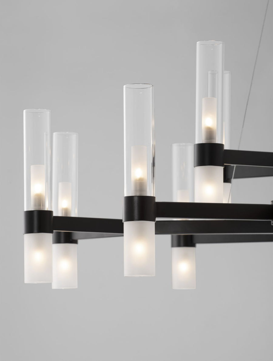 Suspension Century noire, verre