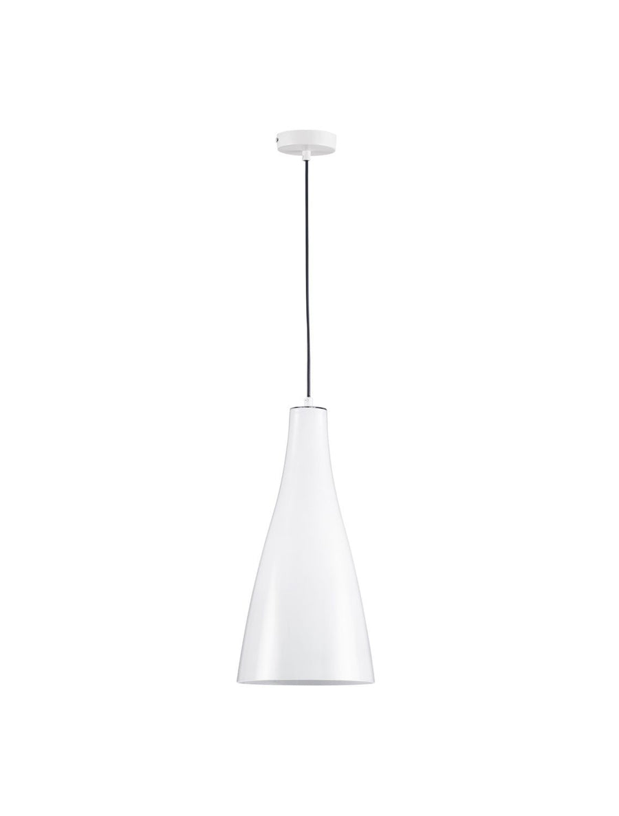 Suspension Livtar blanche, verre