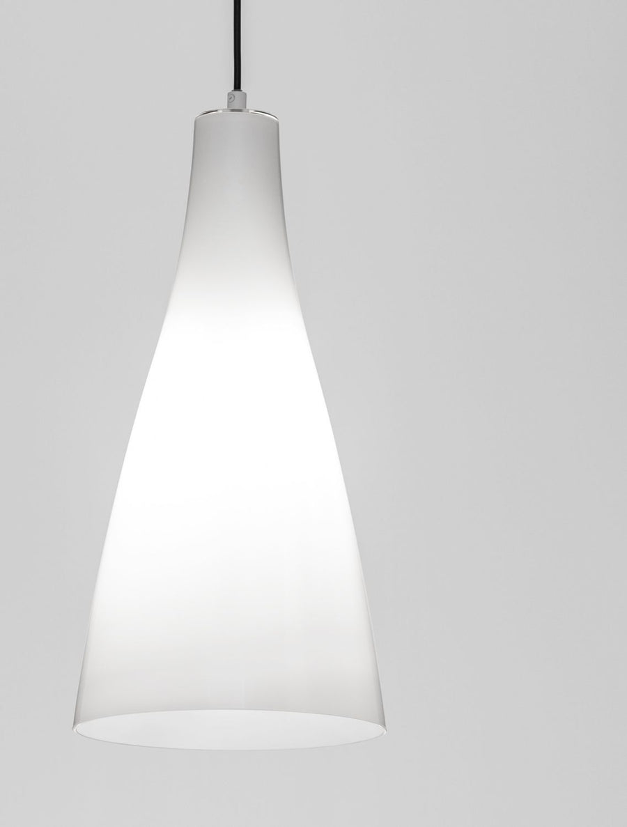 Suspension Livtar blanche, verre