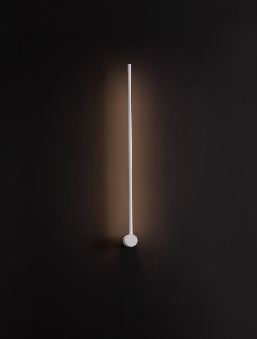 Applique murale Synthesi blanche, H 90 cm