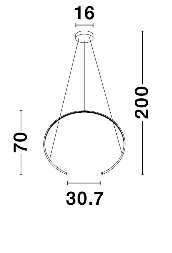 Suspension Breda blanche