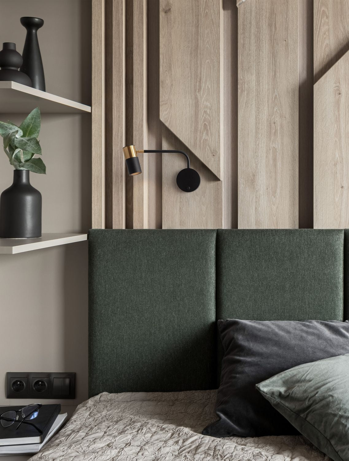 Applique murale Pongo noire