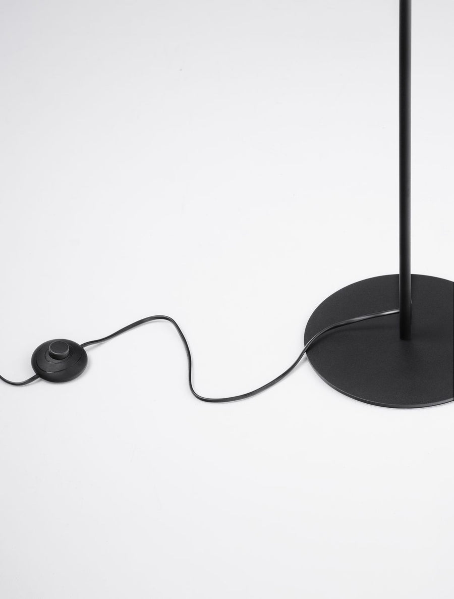 Lampadaire Pongo noir, H 135 cm