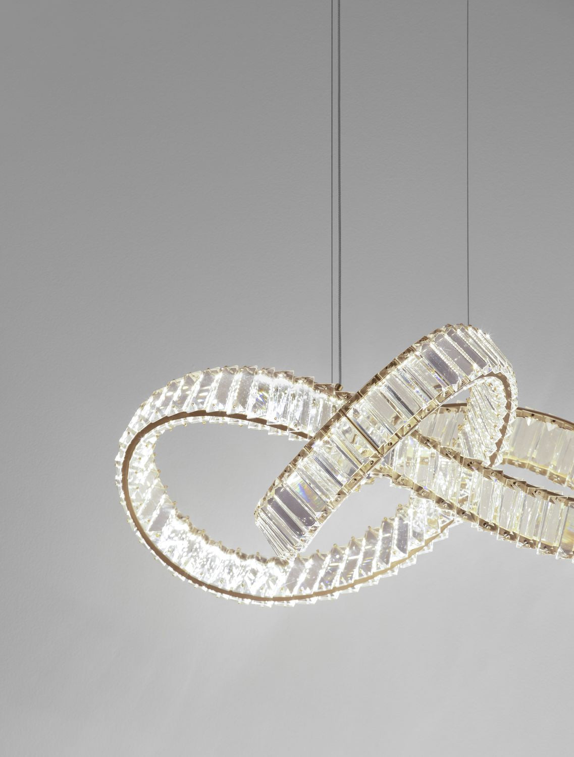 Suspension Conceto dorée, cristal (9019722)