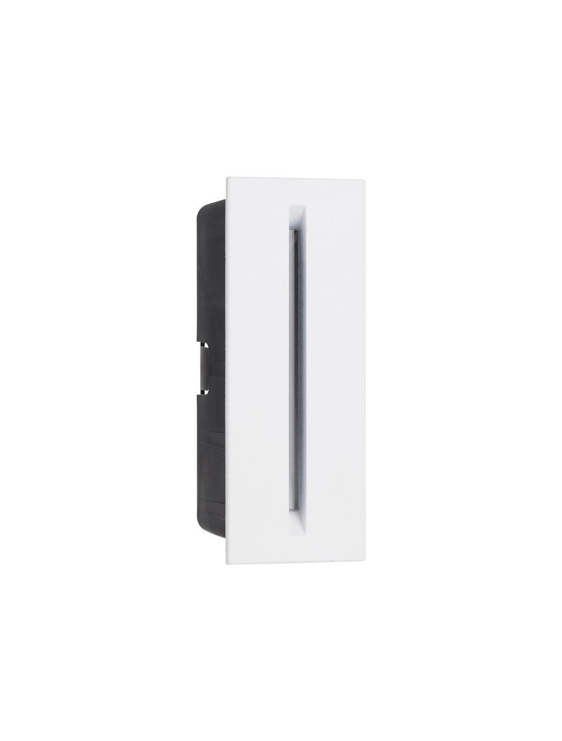 Applique extérieure Aizen blanche, verre