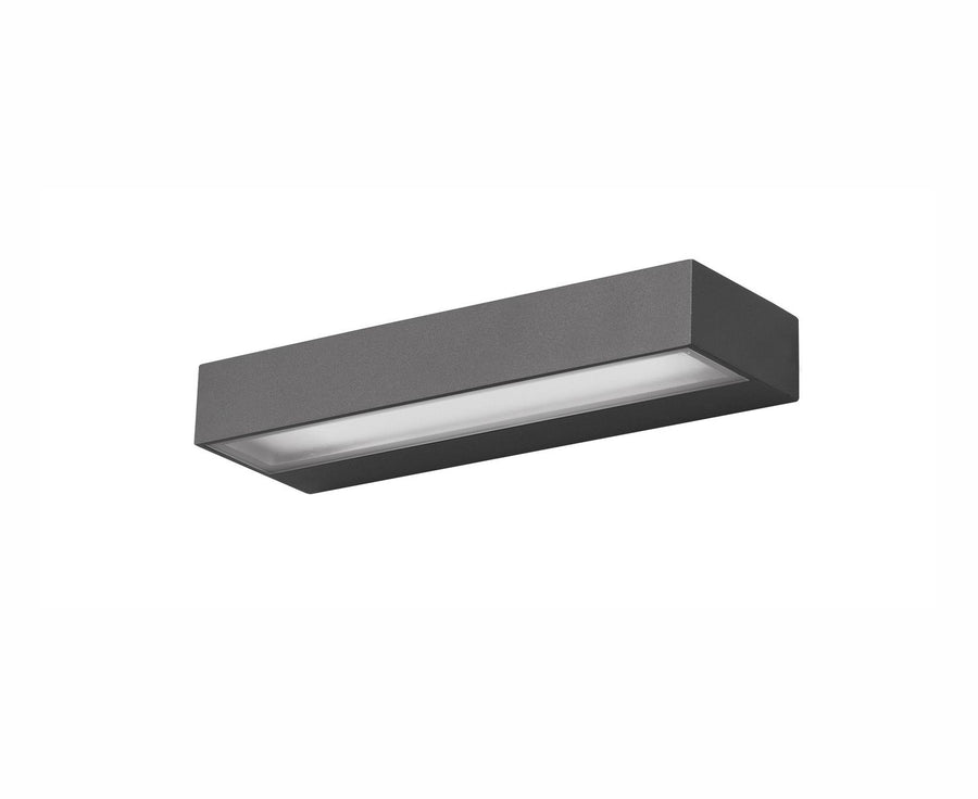 Applique extérieure Fungo grise, verre
