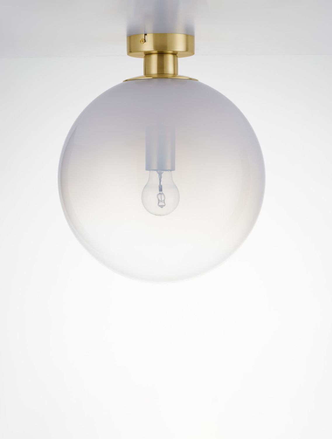 Plafonnier Vita doré, verre, H 35,5 cm
