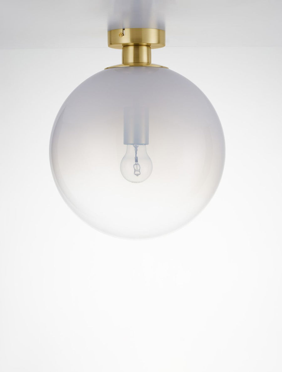 Plafonnier Vita doré, verre, H 35,5 cm
