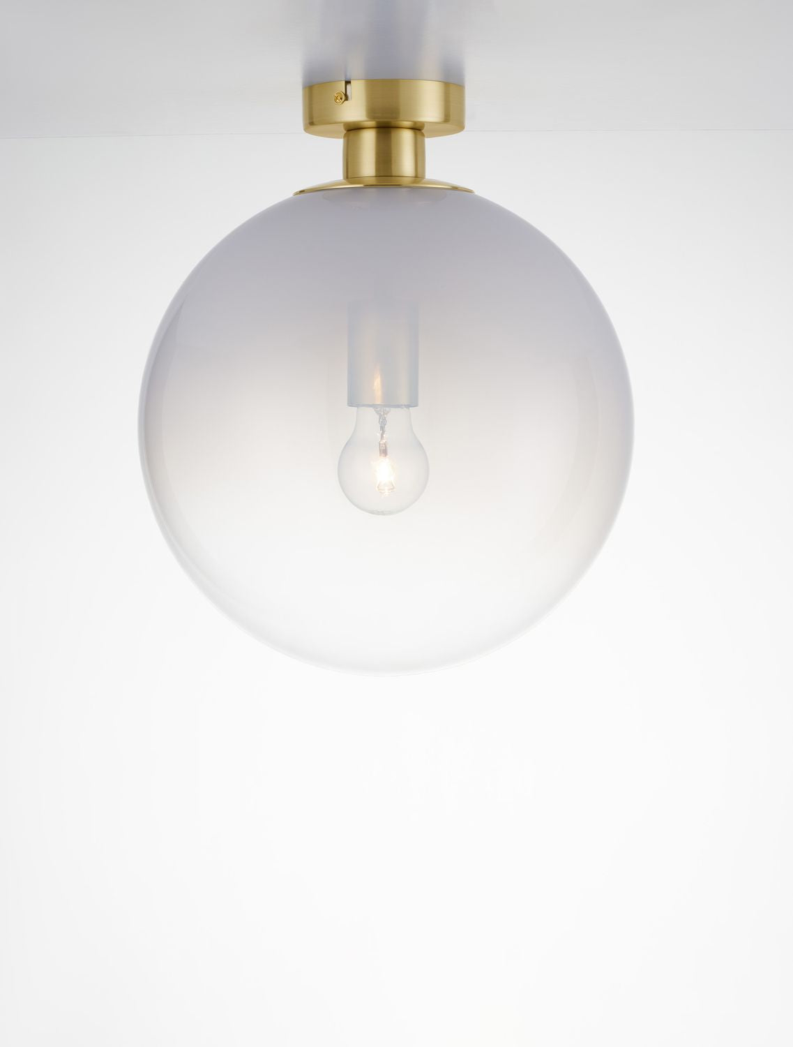 Plafonnier Vita doré, verre, H 35,5 cm