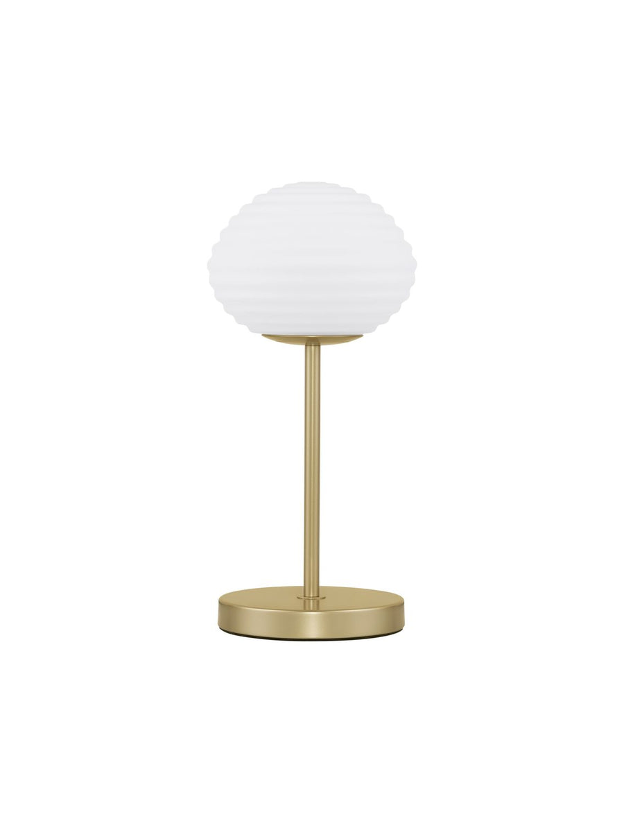 Lampe à poser Allen dorée, verre