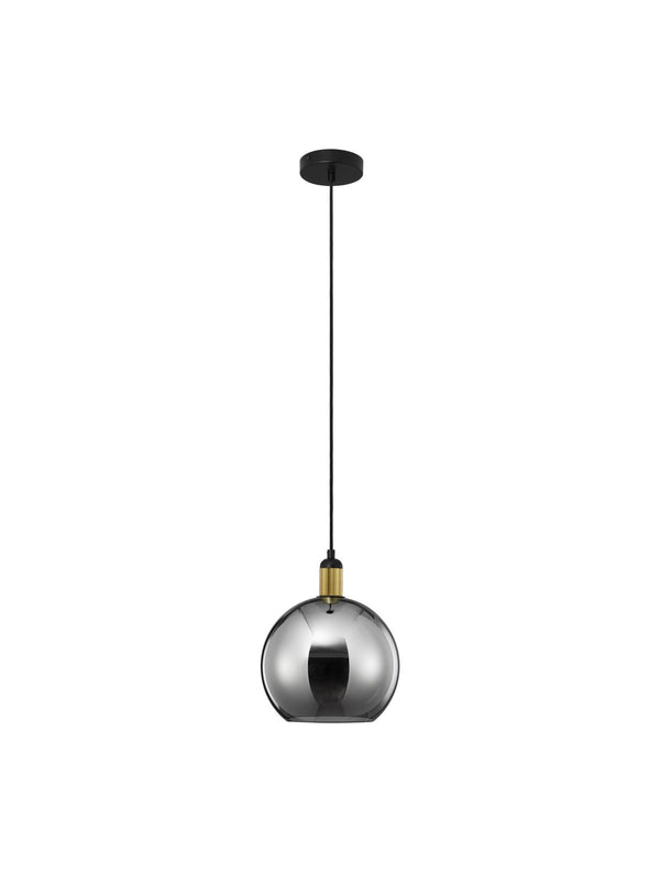Suspension Mirro dorée, verre