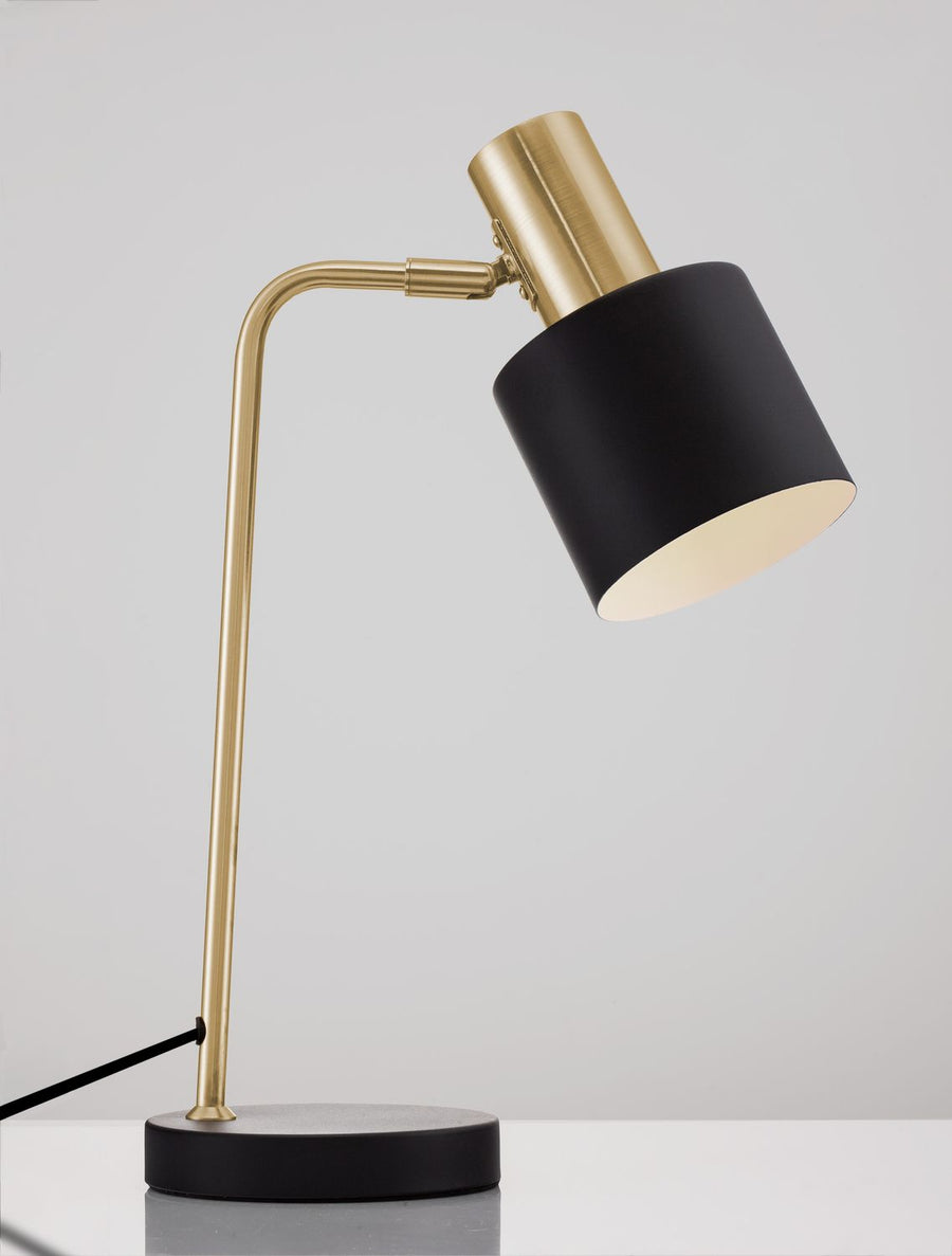 Lampe à poser PAZ dorée, H 43,5 cm
