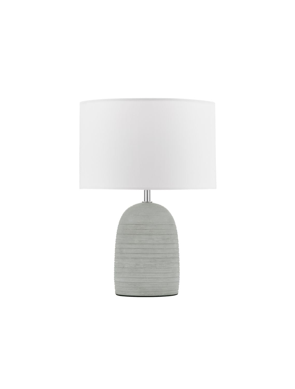 Lampe à poser Chempo grise, tissu