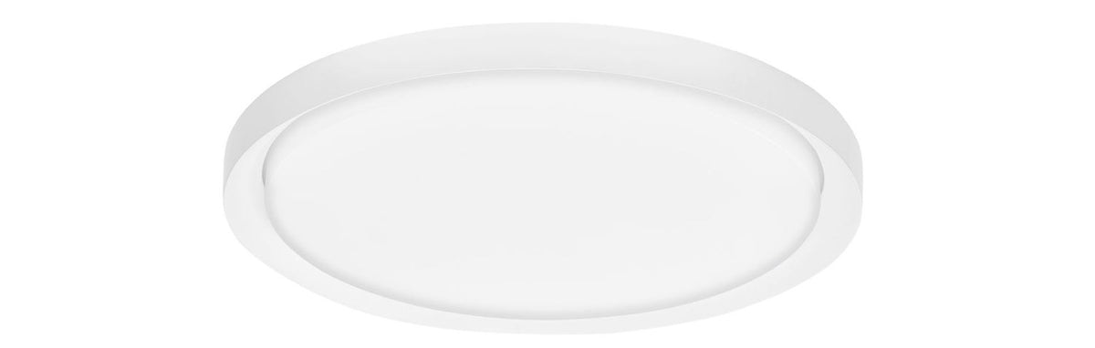 Vue rapprochée en plongée du luminaire montrant cerclage et diffuseur bombé