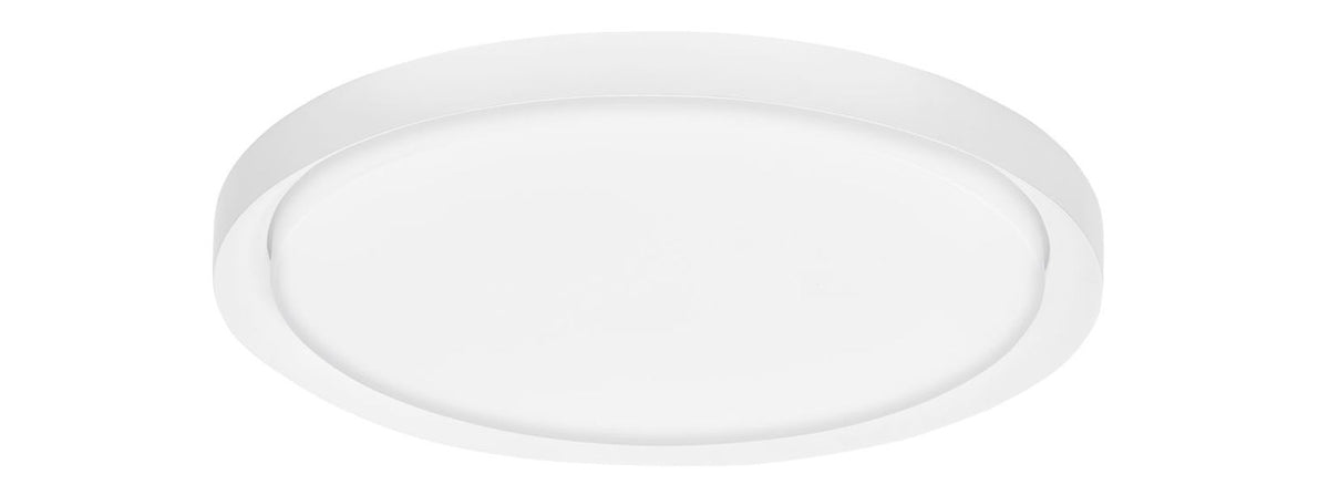 Produit seul de face sur fond blanc, vasque ronde lumineuse et cerclage fin