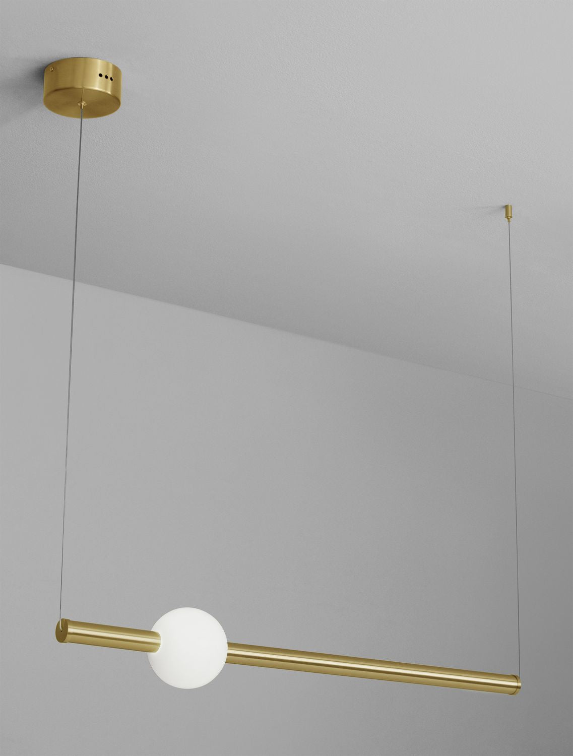 Suspension Neutron dorée, H 150 cm (9054452)
