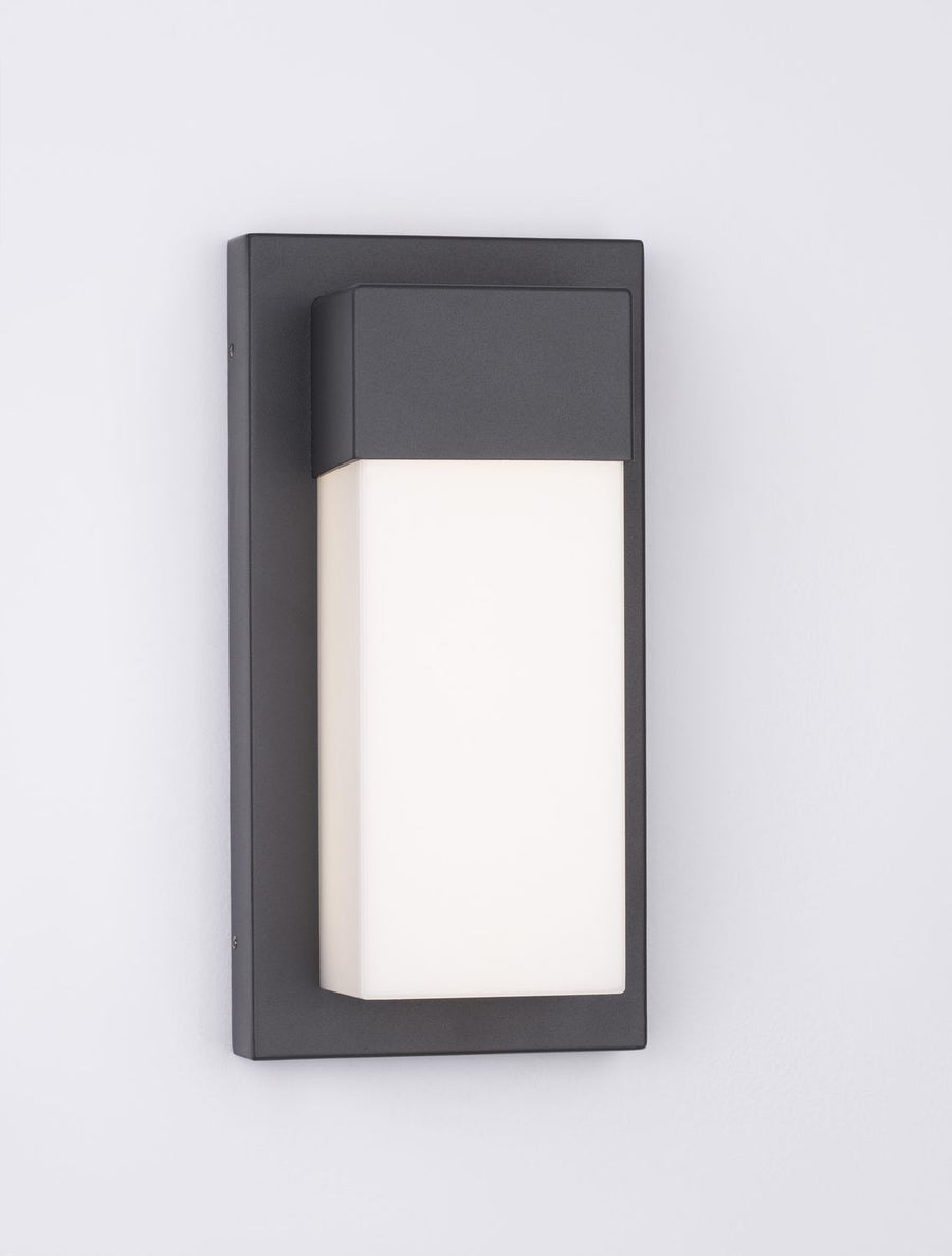 Applique extérieure Leto noire, H 29 cm (9060202)