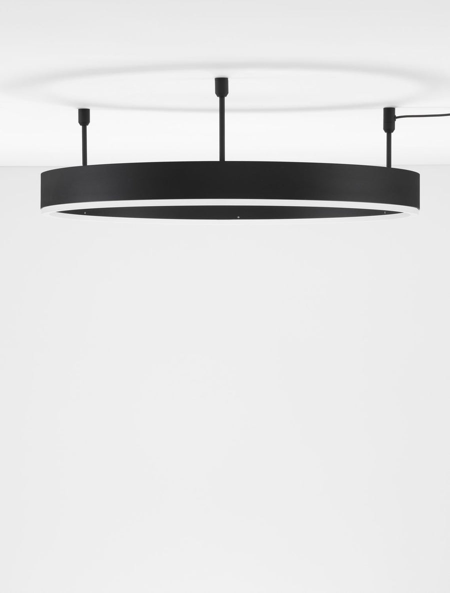 Plafonnier Motif noir, L 60 cm