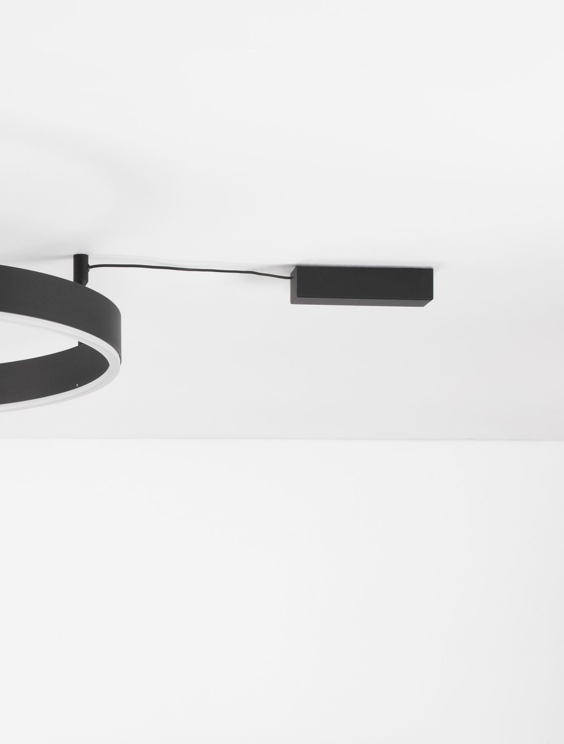 Plafonnier Motif noir, L 60 cm