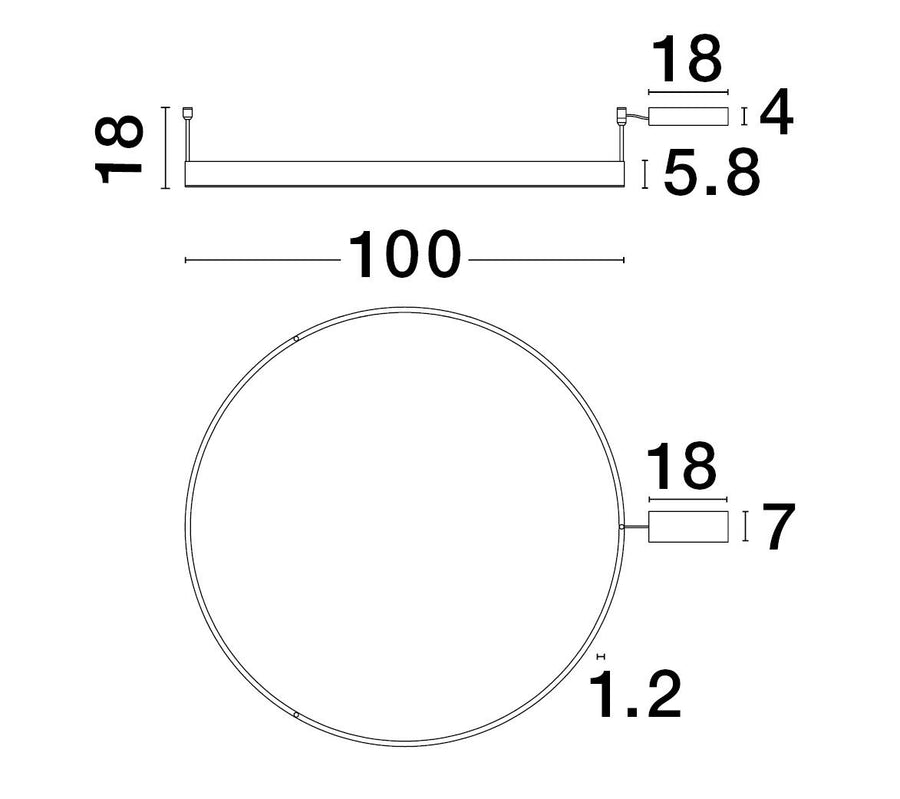 Plafonnier Motif blanc