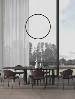Suspension Change noire, H 200 cm