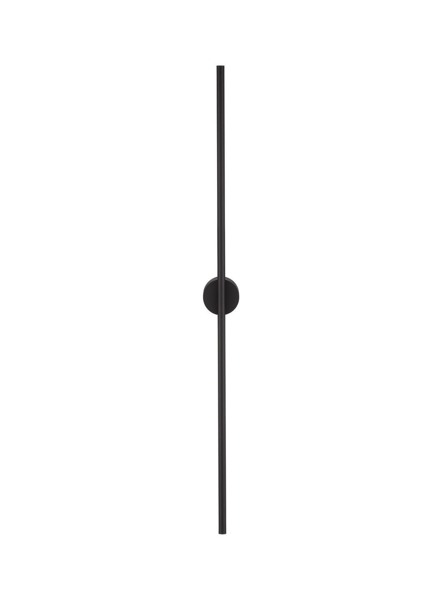 Applique murale Aden noire, H 90 cm