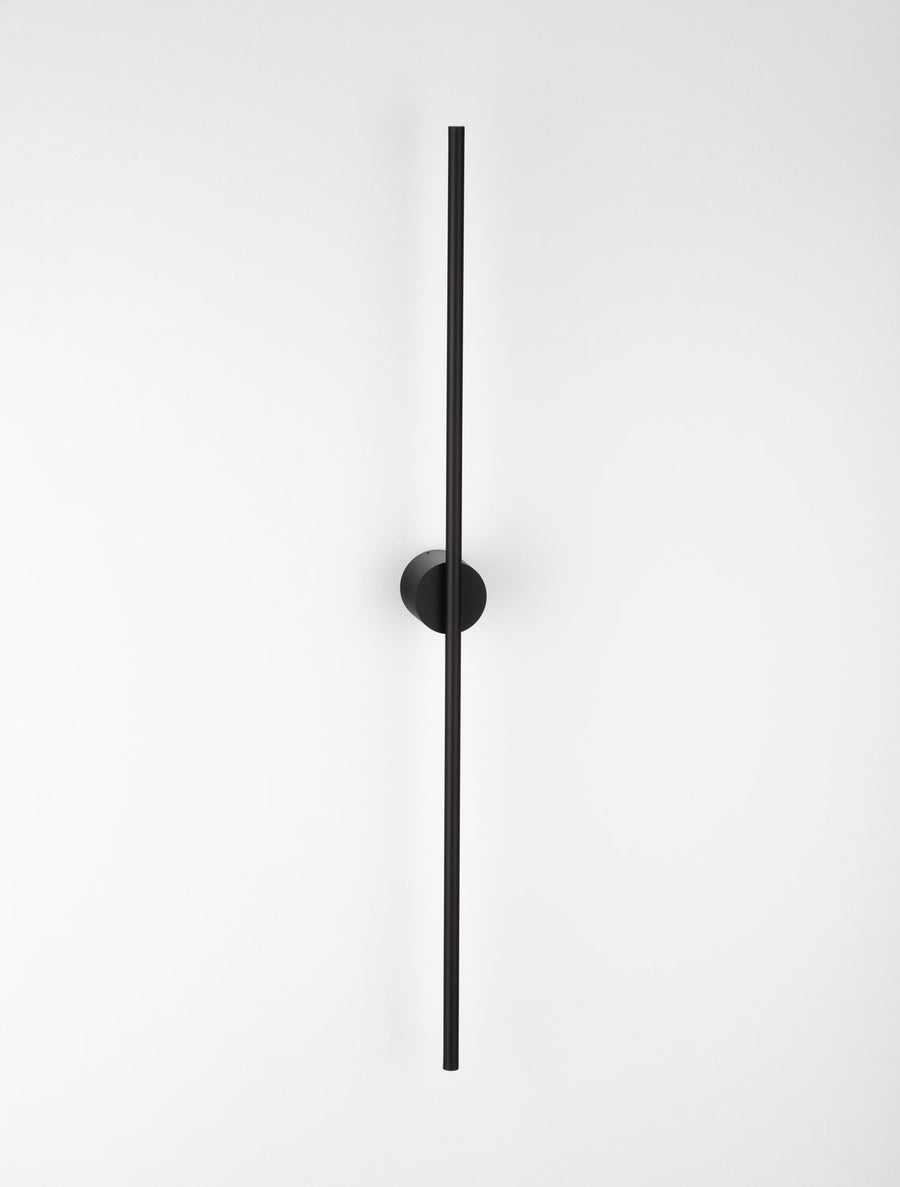Applique murale Aden noire, H 90 cm