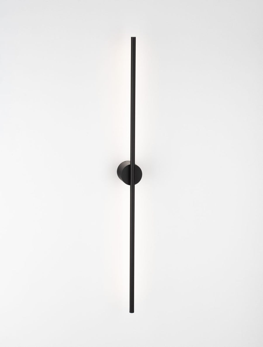 Applique murale Aden noire, H 90 cm