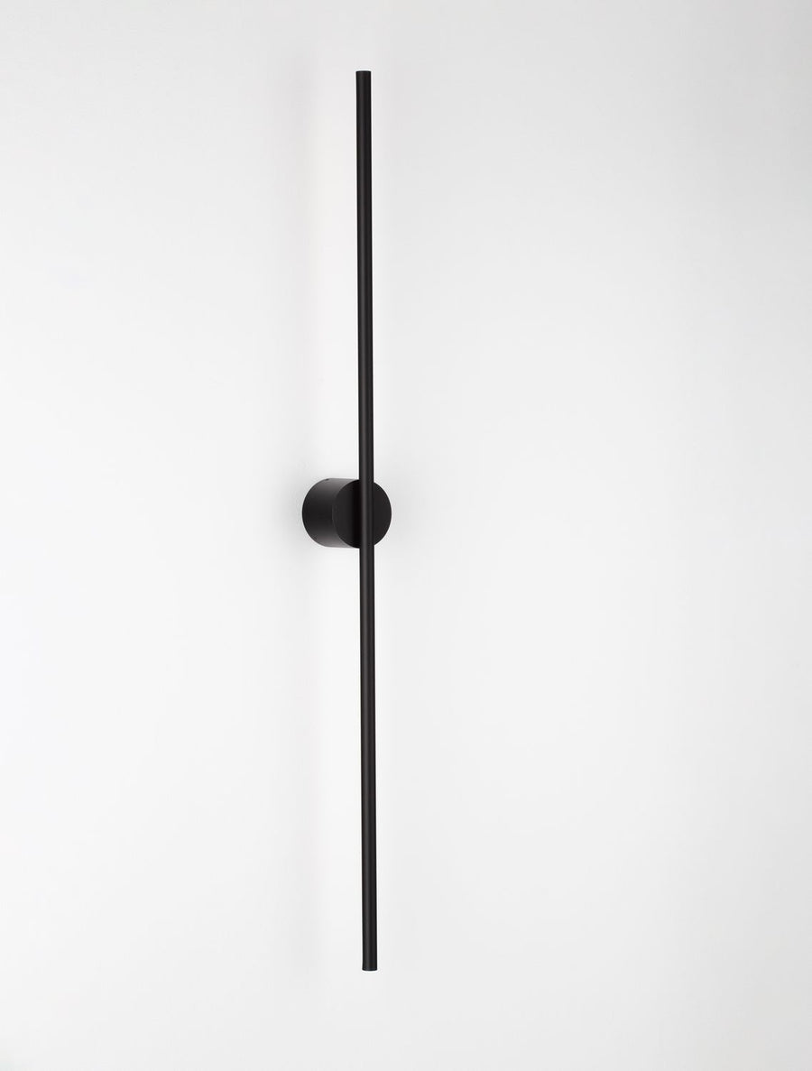 Applique murale Aden noire, H 90 cm