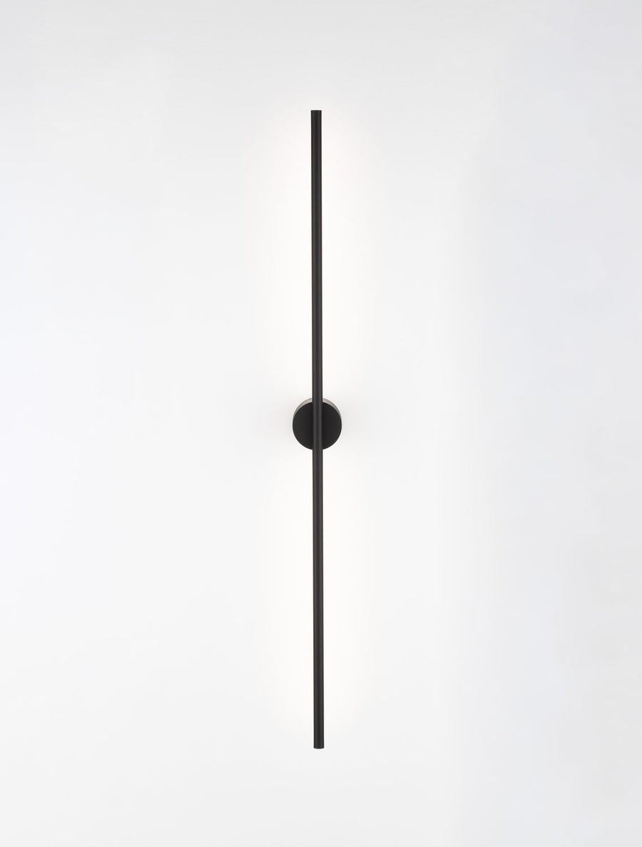 Applique murale Aden noire, H 90 cm