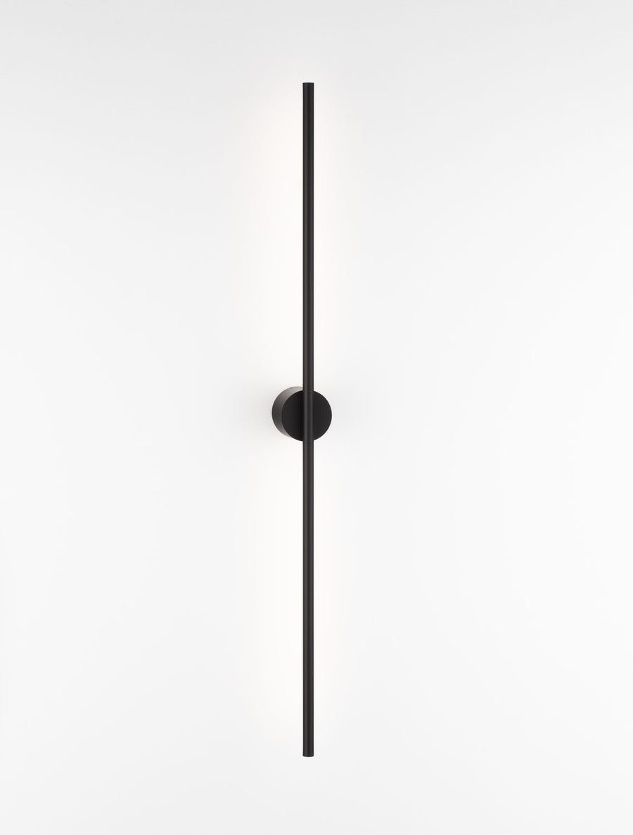 Applique murale Aden noire, H 90 cm