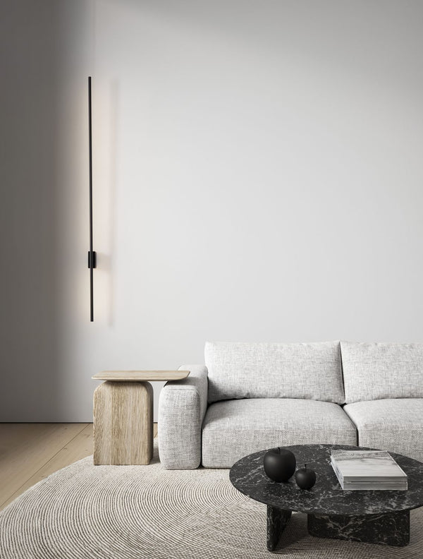 Applique murale Tien noire, H 120 cm