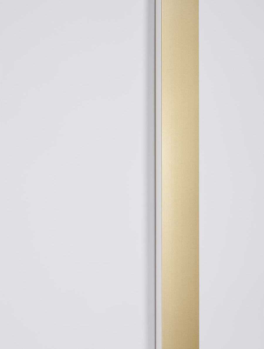 Applique murale Seline dorée, L 120 cm
